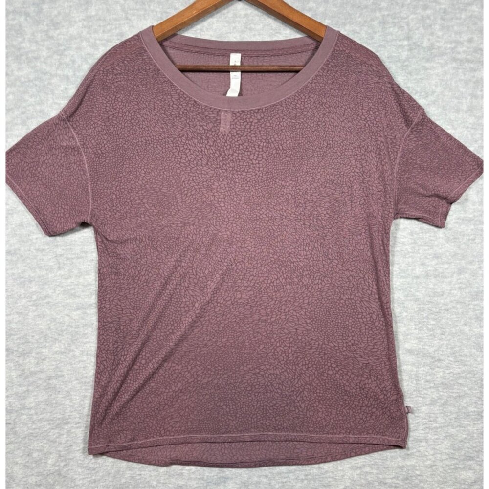 Lululemon Women's T-Shirt Size 4 Between Moments Semi-Sheer Athletic
